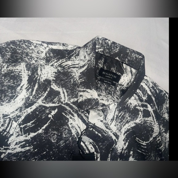 Bugatchi long sleeve shirt Shaped Fit NWT - Men's  XL GS3593L65S  Abstract $250 - Picture 5 of 9